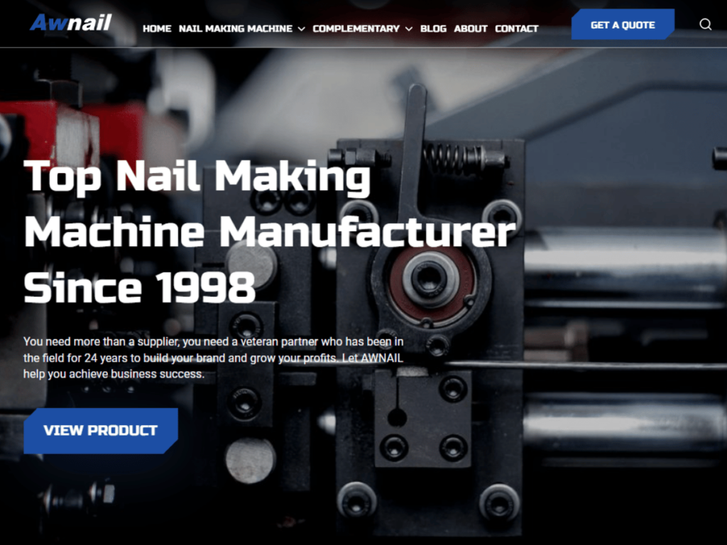 Top 8 Nail Making Machine Manufacturers in China 1